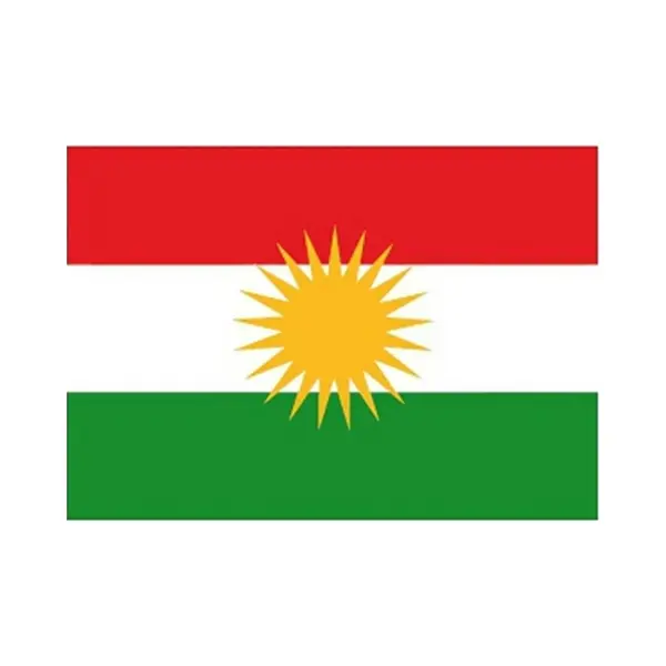 Bellatio Decorations Vlag Van Koerdistan Stickers - 10x - 7.5 X 10 Cm - Landen Thema - Supporters thumbnail