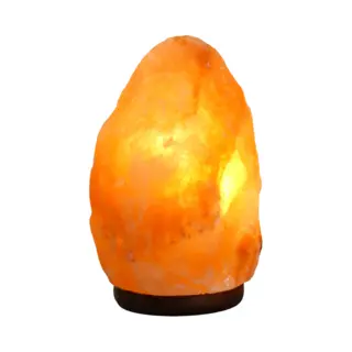Zoutlamp 2-4kg Met Ledlamp - Himalaya Zout 100% Natuurlijk - Tafellamp Met Led Lamp Van Natuurlijk Haliet Zoutkristal Met Sfeervol Warm Licht - Extra