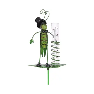 Hanamura Regenmeter Tuin Met Grondpen – Pluviometer – Sprinkhaan Vorm