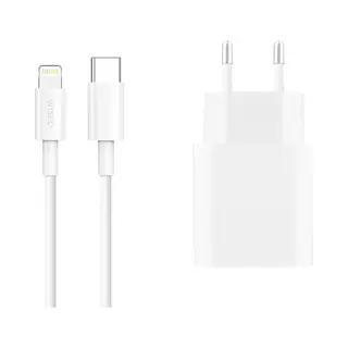 Wiseq Unieke 20W IPhone Snellader - Oplader Inclusief Lightning Oplaadkabel Van 2 Meter - Geschikt Voor Apple IPhone