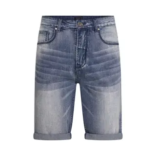 Mario Russo Denim Short Stw Used - Korte Spijkerbroek - Comfortabele Zomerbroek - Maat Xl