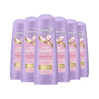 Andrélon Conditioner - Glans - Verrijkt Met Zomertarwe En Honing - 6 X 250 Ml - Voordeelverpakking