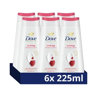 Dove Advanced Care Douchegel - Reviving - Verbeterde Formule Met Pro-Ceramide Technologie, Granaatappel En Hibiscus - 6 X 225 Ml