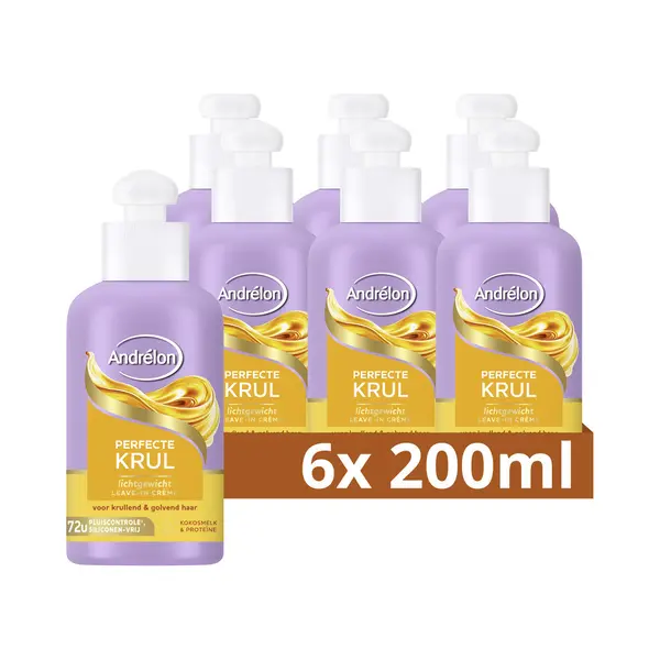 6x Andrélon Leave-In Creme Perfecte Krul 200 Ml thumbnail