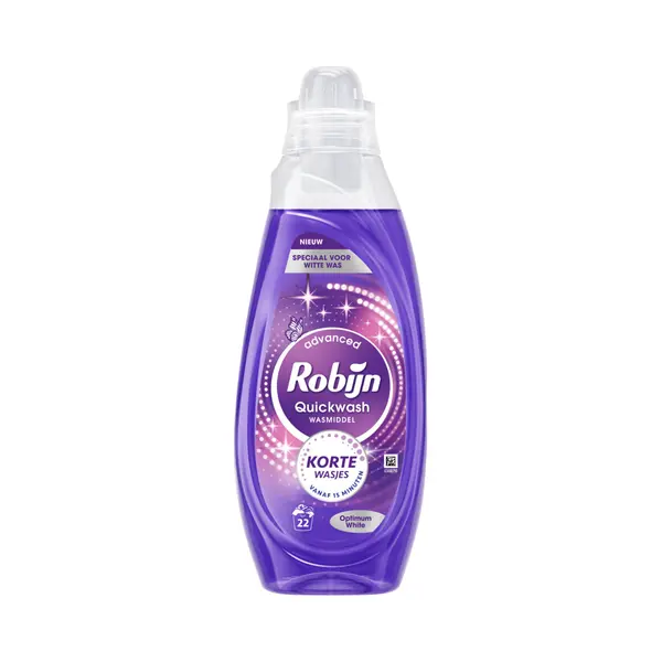 Robijn Advanced Quickwash Vloeibaar Wasmiddel Optimum White 22 Wasbeurten 837 Ml thumbnail