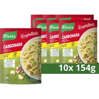 Knorr Spaghetteria Pastagerecht - Carbonara - Deze Maaltijd Is Klaar Binnen 6 Minuten - 10 X 154 G