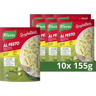 Knorr Spaghetteria Pastagerecht - Al Pesto - Deze Maaltijd Is Klaar Binnen 7 Minuten - 10 X 155 G