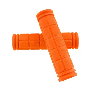 New Age Devi - Fietshandvatten Stuur Grips Anti-Slip Fiets Handvat Bar Grips Rubber Oranje
