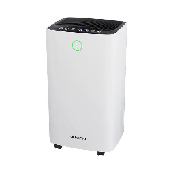Auronic Luchtontvochtiger - Compact Series - 12L Per Dag - 2L Waterreservoir - Was-droog Functie - Slaapkamer, Badkamer En Woonkamer - Vochtopnemer thumbnail