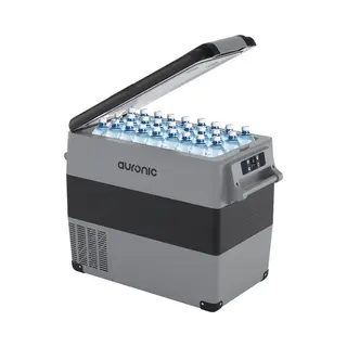 Auronic Compressor Koelbox Elektrisch 12V En 230 Volt - Coolbox - Camping Koelkast - 5 Standen - 49.5L - Frigobox - Grijs