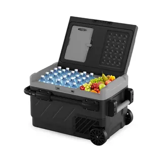 Auronic Compressor Koelbox Elektrisch 12V En 230 Volt - Camping Koelkast - Auto - Vriezen En Koelen - 40L - Frigobox - Grijs