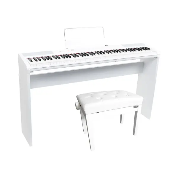 Fazley Fsp-200-W Digitale Piano Wit + Onderstel Wit + Pianobank Wit thumbnail