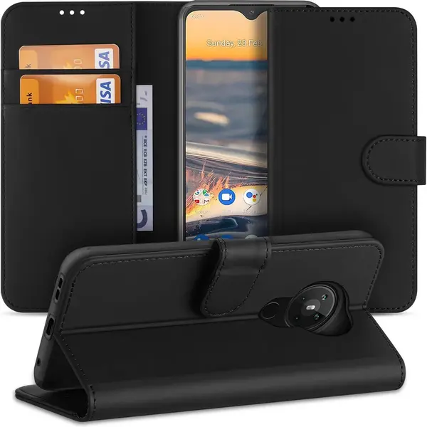 B2Ctelecom Nokia 5.3 Bookcase Zwart Met Pasjeshouder thumbnail