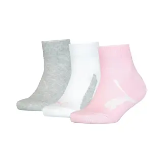 Puma Unisex Kinder Quarter Socken, Pink / Grey, 35-38 Eu