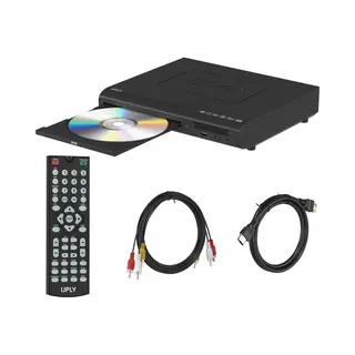 Uply Dvd Speler Met Hdmi - Full Hd - 1080p - Regiovrij - Inclusief Hdmi Kabel En Afstandsbediening - Dvd En Cd Speler - Usb