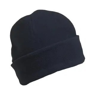 Warme Microfleece Muts Met Omslag Kleur Navy