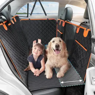 Jake and Jacky Jake Und Jacky Hundedecke Xxl Mit Rücksitzverlängerung - Autoteppich Hund Mit Hartem Boden - Autoschutzdecke - Hundedecke - Inklusive Auto-Matte &