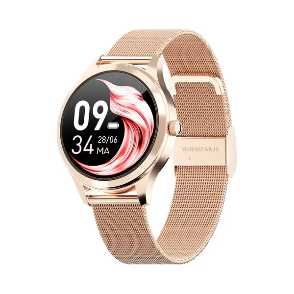 Actyve Smartwatch Dames - Stappenteller - Slaapmonitor - Rosé Goud thumbnail