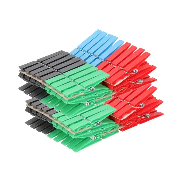 Urban Living 72x Gekleurde Wasknijpers - Plastic Wasgoedknijpers - Knijpers/wasspelden Voor Wasgoed 72 Stuks thumbnail
