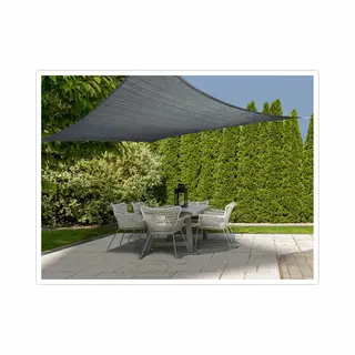 Schaduwdoek/zonnescherm Driehoek - Set Van 2x Stuks - Antraciet - 3 X 3 X 3 Meter - Terras/tuin Zonwering