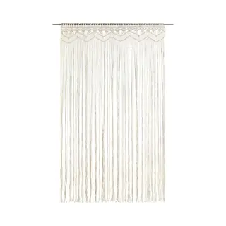 Macrame Curtain 140x240 Cm Cotton Vidaxl