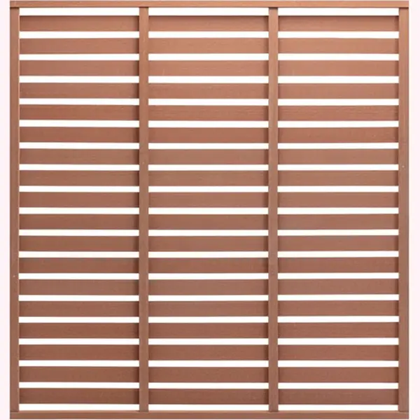 Fence Panel Wpc 180x180 Cm Brown Vidaxl thumbnail