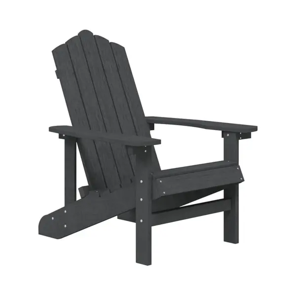 VidaXL 318638 outdoor chair Terrace Padded seat High-Density Polyethylene (Hdpe), Steel Anthracite thumbnail