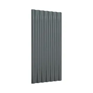 VidaXL Dachpaneele 12 Stk Verzinkter Stahl Anthrazit 80x36 Cm