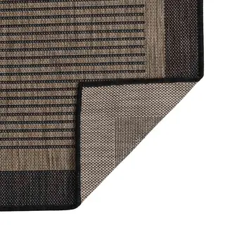 VidaXL Outdoor-Teppich Flachgewebe 140x200 Cm Dunkelbraun