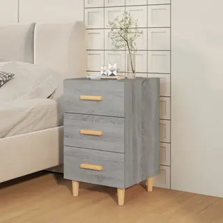 Bedside Cabinet Grey Sonoma 40x40x66 Cm Engineered Wood Vidaxl