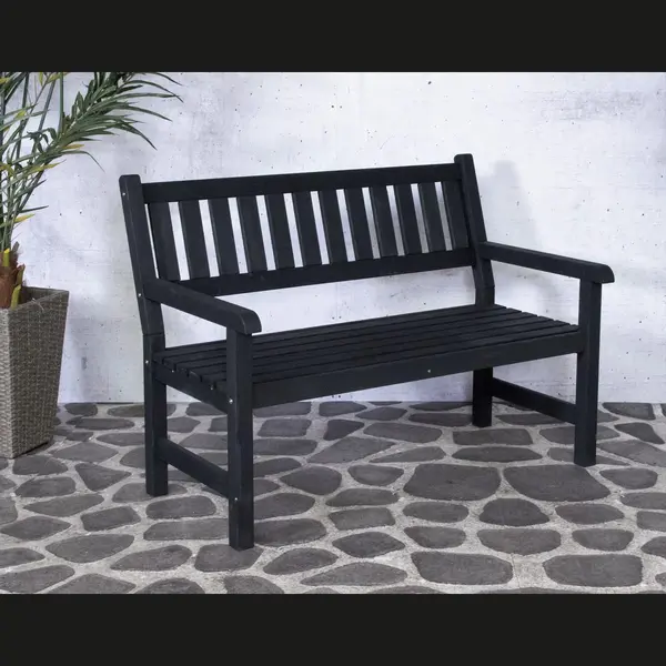 SenS-Line - Bordeaux 2-seater Black Fsc 100% - Zwart thumbnail