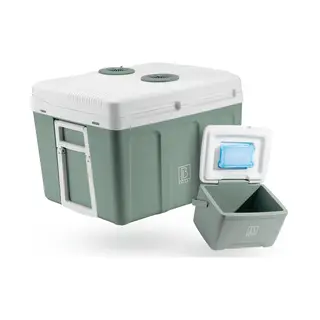 Brisby 40 Liter Elektrische Koelbox, Frigobox Deluxe Met 12V, 220/230 Volt Aansluiting Voor Auto En Camping – Ac/Dc - Inclusief Passieve Koelbox -