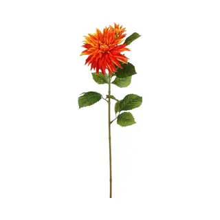 Mica Decorations Dahlia Oranje - L74Cm
