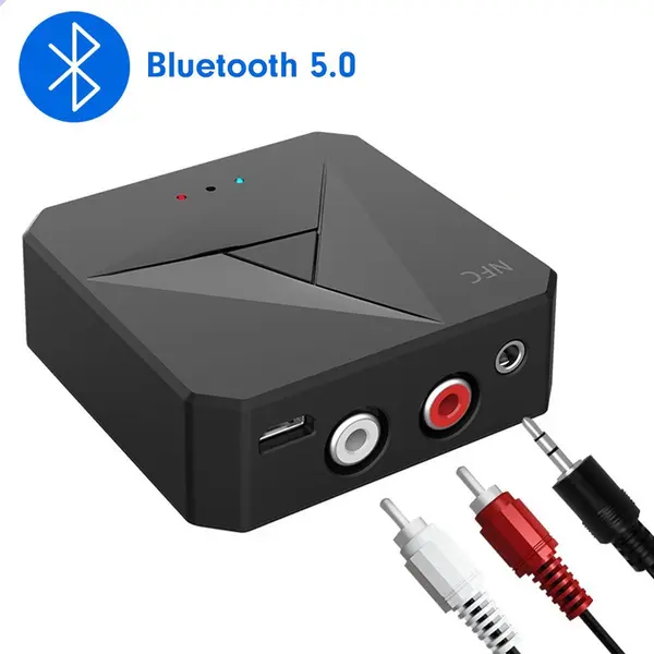 Exclusive By Tw M21 - Bluetooth Transmitter&Receiver 2 In 1 - Bluetooth 5.4 - Zender En Ontvanger - Zwart thumbnail