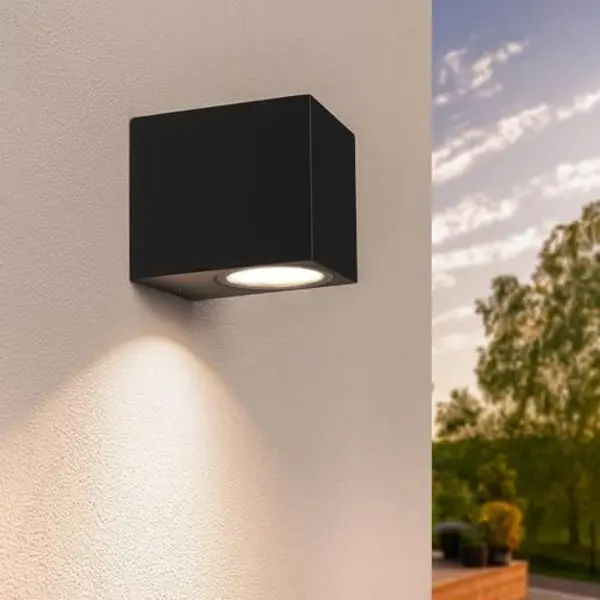 Ledvion - Led Wandlamp San Diego - GU10 - IP54 - Zwart thumbnail