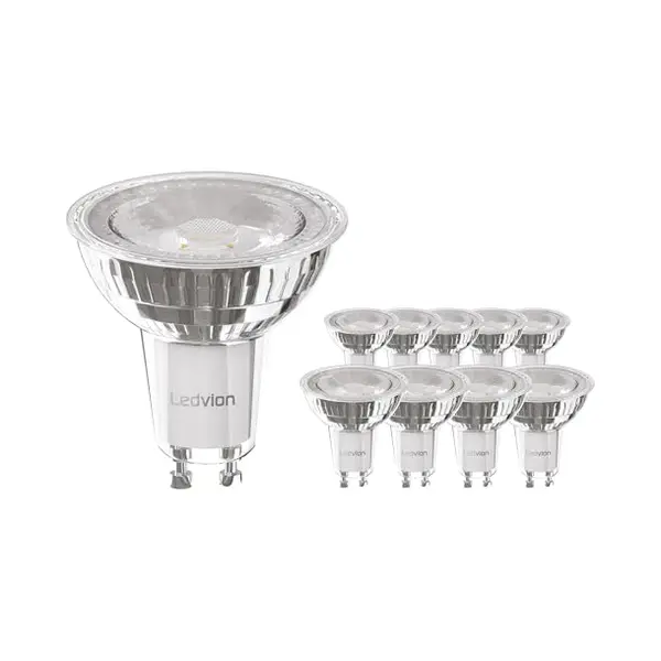 Ledvion - 10X GU10 Led Spot- 3W - 2700K - 345L thumbnail