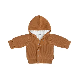 Baby's Only Vestje Met Capuchon Teddy Soul - Caramel - 68 - 100% Ecologisch Katoen - Gots