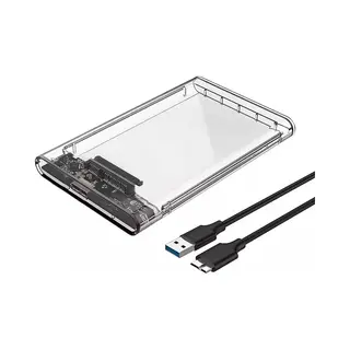 2.5 Inch Hardeschijf Behuizing Usb 3.0 - Sata Harde Schijf - Harddisk Case - Transparant
