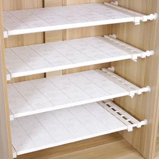1 Stuk Verstelbaar Opbergrek Uitschuifbare Separatorplank, Plankkastorganizer, Voor Kledingkast, Kast, Boekenkast Compartiment Verzamelen-53cm Tot