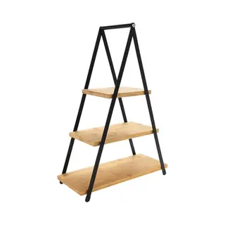 Excellent Houseware Etagere 3 Lagen - Bamboe - Hoogte 53 Cm (Dss-22146.7)