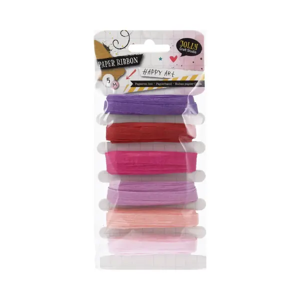 Koopman International Bv Papieren Lint Paars En Roze Tinten, 6x5mtr. thumbnail