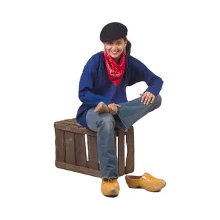 Set Van 2x Stuks Blauwe Boerenkiel Voor Volwassenen - Boeren En Carnaval Verkleedkleding, Maat, L