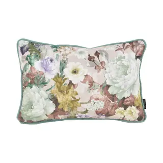 Gek op Kussens! Velvet Leia Flor / Bloemen #2 Kussenhoes | Fluweel / Polyester | 30 X 50 Cm