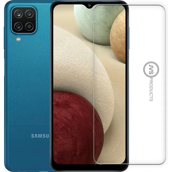 Jvs Products Screenprotector Geschikt Voor Samsung Galaxy A12 - Tempered Glass - Beschermglas - Glas - Transparant thumbnail