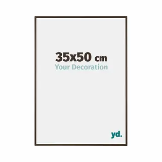 Your Decoration Fotokader 35x50 Cm - Walnoot Structuur - Aluminium - New York