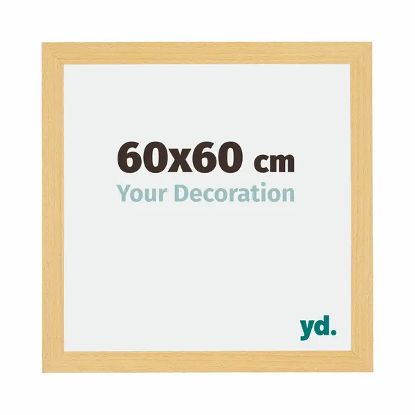 Yd. Your Decoration - Bilderrahmen 60x60 Cm - Buche Dekor - Bilderrahmen Aus Mdf Mit Acrylglas - Antireflex - 60x60 Rahmen - Mura thumbnail