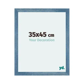 Your Decoration Fotokader 35x45 Cm - Helder Blauw Geveegd - Mdf - Mura