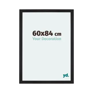 Your Decoration Fotokader 60x84 Cm - Zwart Houtnerf - Mdf - Mura