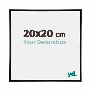 Your Decoration Fotokader 20x20 Cm - Zwart Hoogglans - Kunststof - Annecy