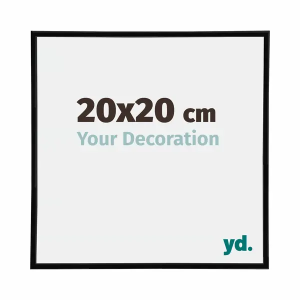 Your Decoration Fotokader 20x20 Cm - Zwart Hoogglans - Kunststof - Annecy thumbnail